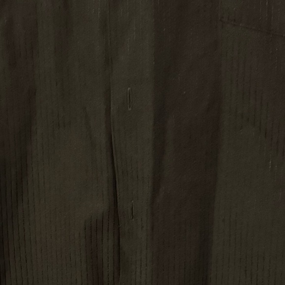 Men’s Black Fitted Ribbed Premium Dress Shirt. Stylish Sleek. Size 16‎ 1/2 34/35 - Picture 6 of 9